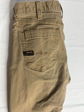 Ariat Rebar M4 Pants Mens 29x30 Khaki DuraStretch Workwear Straight
